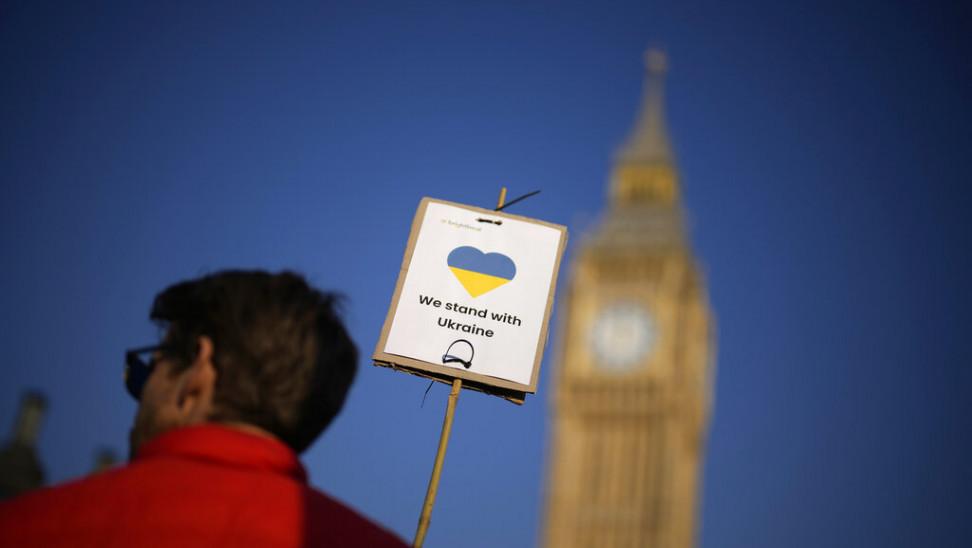 london ukraine war demonstration ap