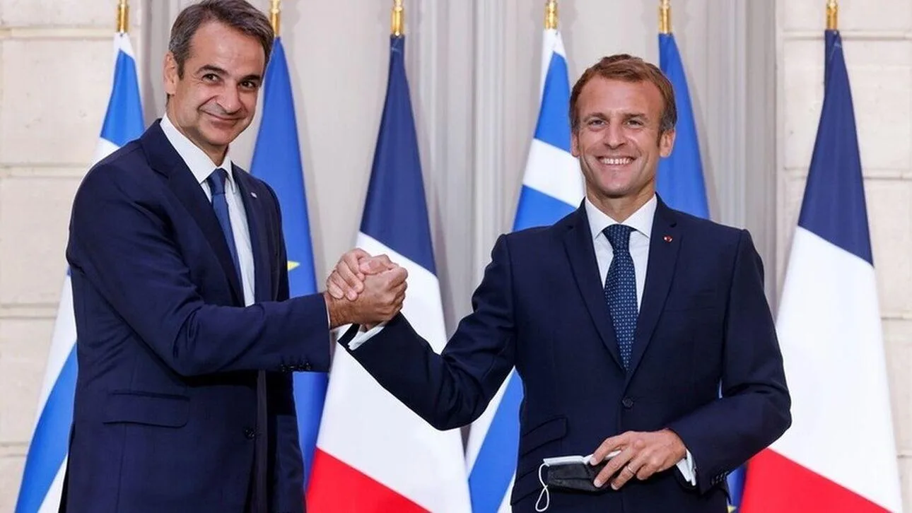 mitsotakis makron 09409404904904