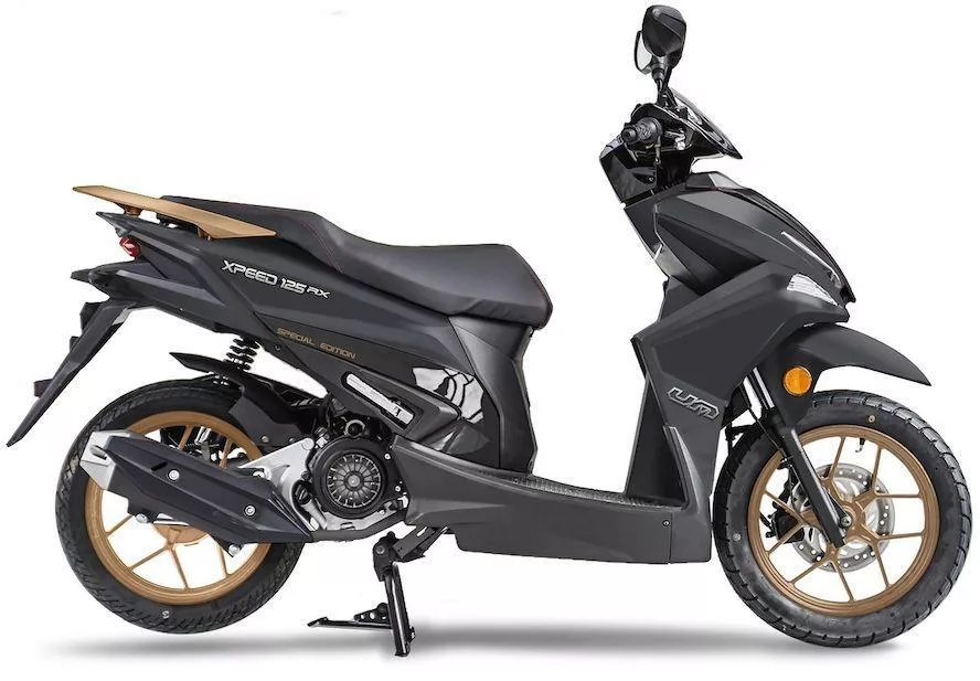 Xpeed 125 RX mat black special edition Side