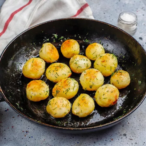patates psites me skordo kai dendrolivano